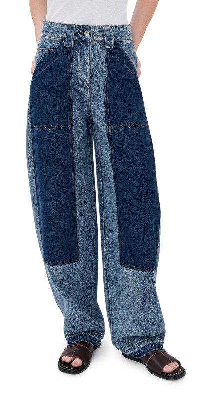 CO Denim Patchwork Pants Indigo