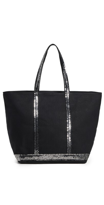 Vanessa Bruno Cabas Tote Noir/Glacier