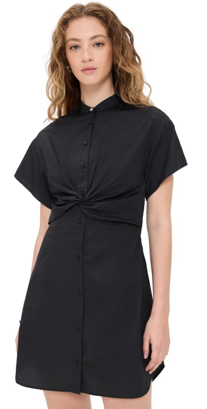 rag & bone Gretchen Poplin Dress Black