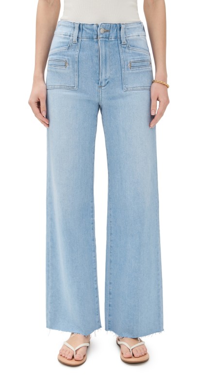 PAIGE Anessa Wide Leg Jeans Upstream