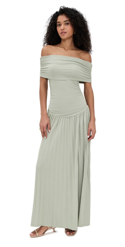 Lioness Field of Dreams Maxi Dress Light Sage