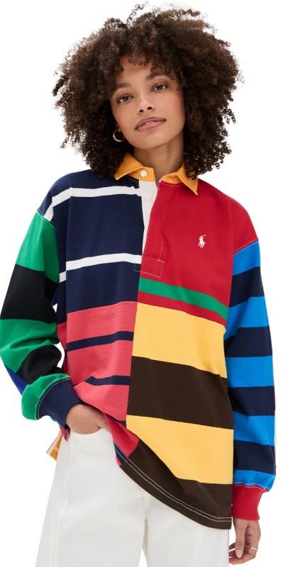 Polo Ralph Lauren Vintage Jersey Rugby Multi Stripe