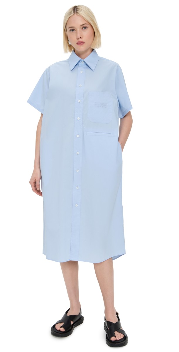 MM6 Maison Margiela Shirt Dress Light Blue