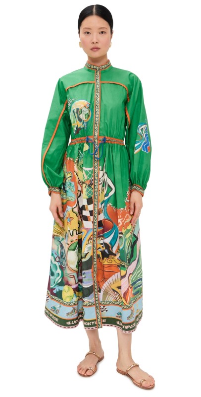 ALÉMAIS Lucky Pace Shirtdress Multi