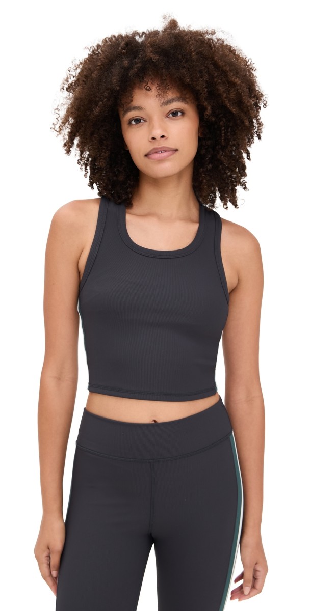 The Upside Limiter Sophie Crop Tee Charcoal