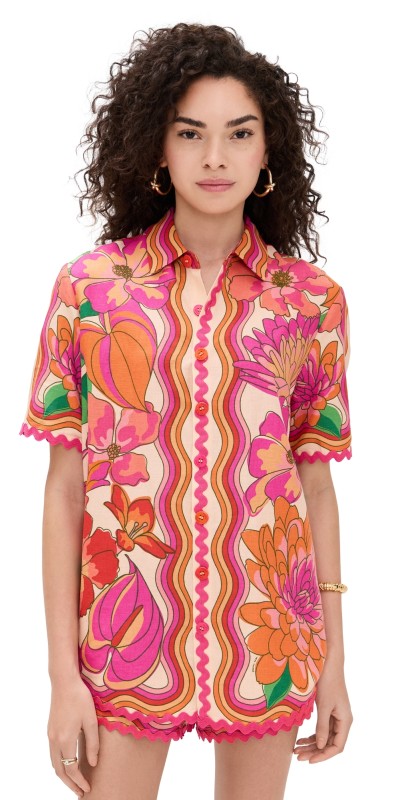 FARM Rio Spring Affair Beige Shirt Spring Affair Beige