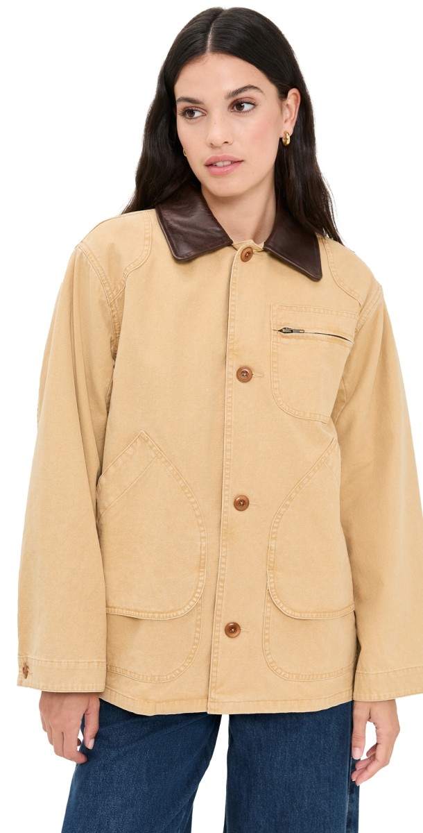 THE GREAT. The Barn Jacket Golden