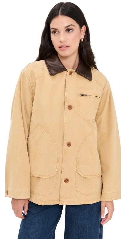 THE GREAT. The Barn Jacket Golden