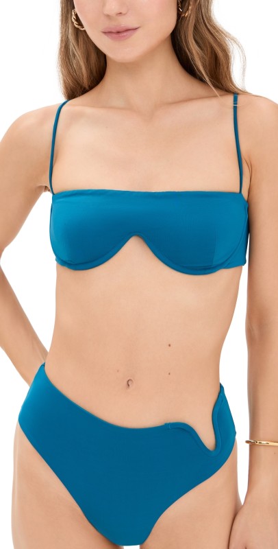 Riot Swim Eliza Bikini Top Indigo