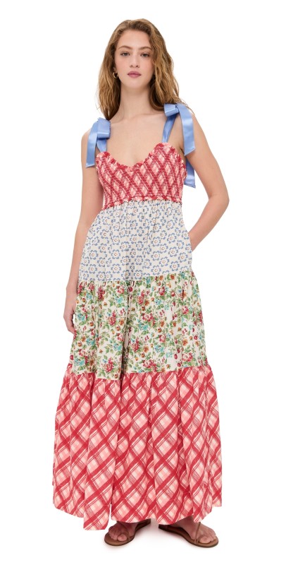 Free People Bluebell Maxi Cherry Combo