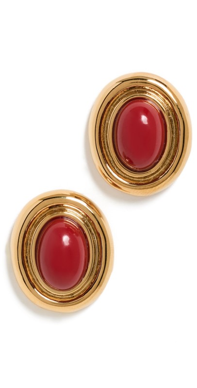 Heaven Mayhem Prize Earrings Burgundy
