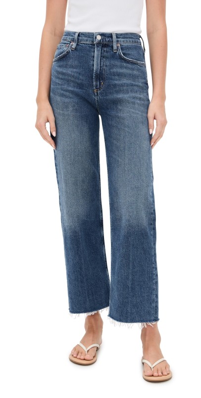 AGOLDE Ren High Rise Wide Leg Jeans Chord
