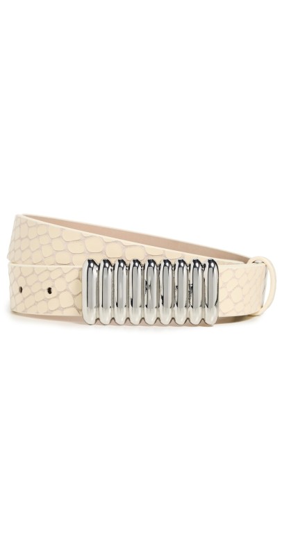 Heaven Mayhem Silk Belt Butter Pebble