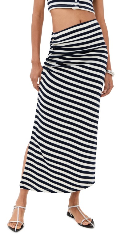 rabanne Jupe Skirt Navy/Cream