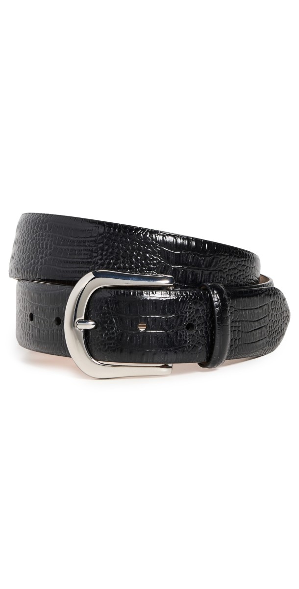 B-Low The Belt Kennedy Croco Belt Black Silver