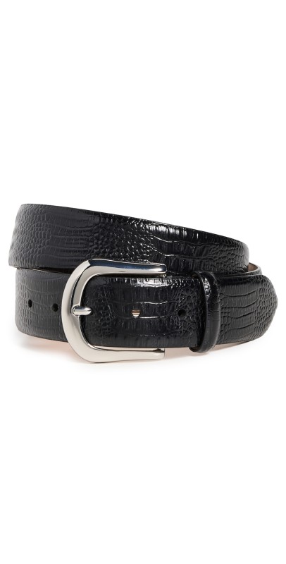 B-Low The Belt Kennedy Croco Belt Black Silver
