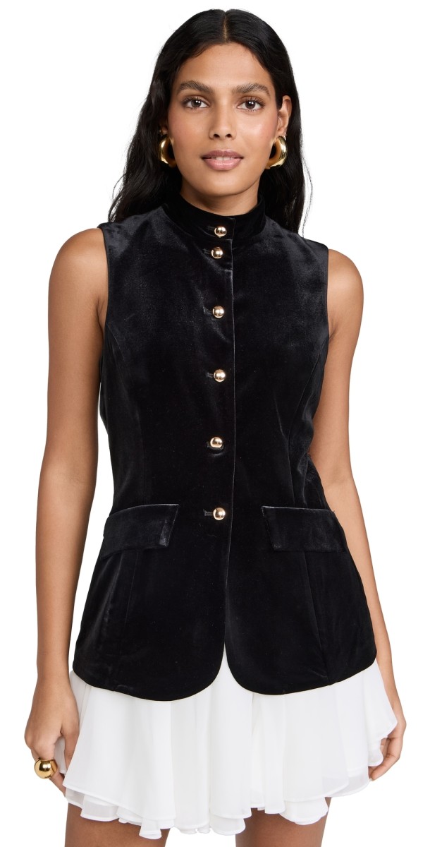 Amanda Uprichard Justine Dress Black/Ivory