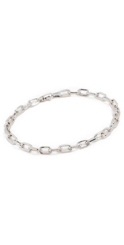 Adina Reyter Italian Chain Link Bracelet Silver