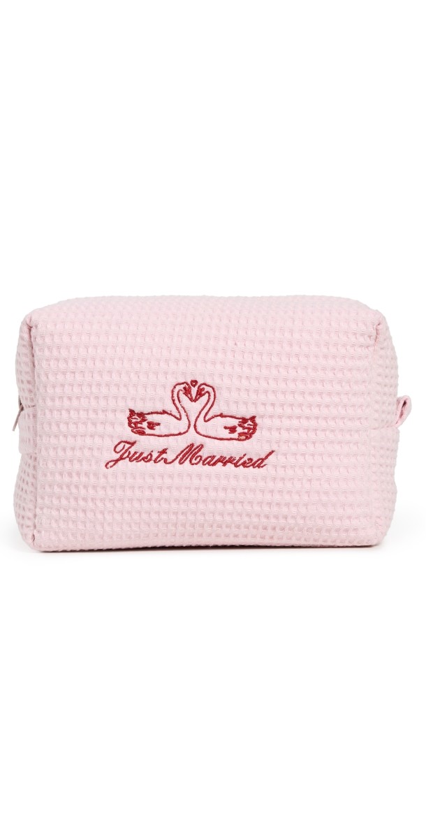Abbode Just Married Waffle Pouch Peony