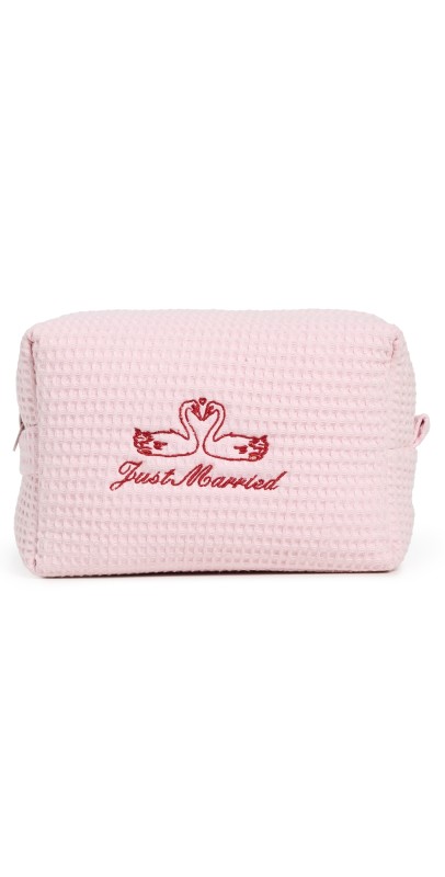 Abbode Just Married Waffle Pouch Peony
