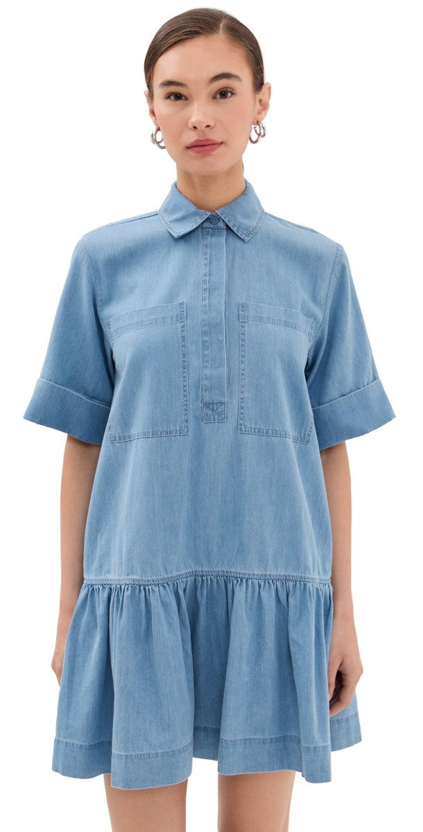 SIMKHAI Cris Shirt Dress Stratus