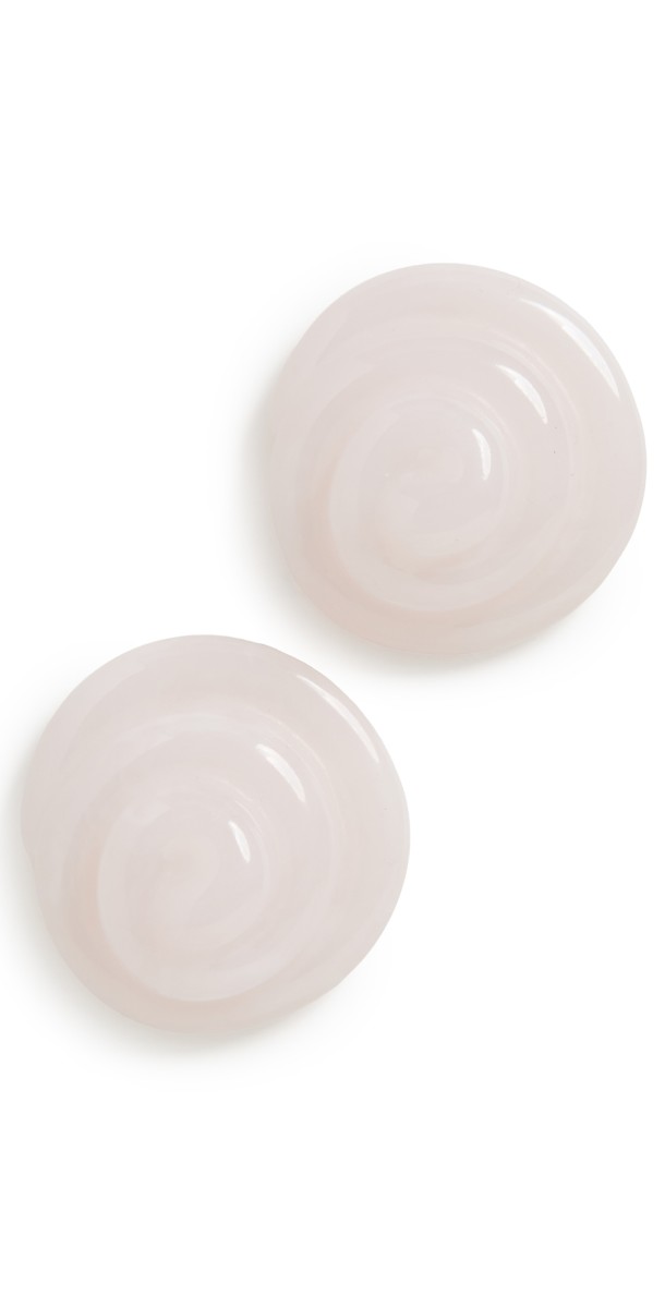 LELET NY Leila Swirl Earrings Rose Quart