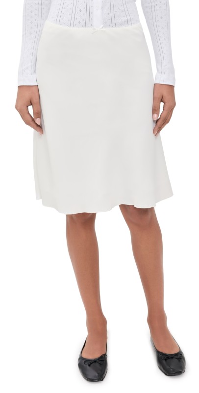 GUIZIO Paloma Skirt White