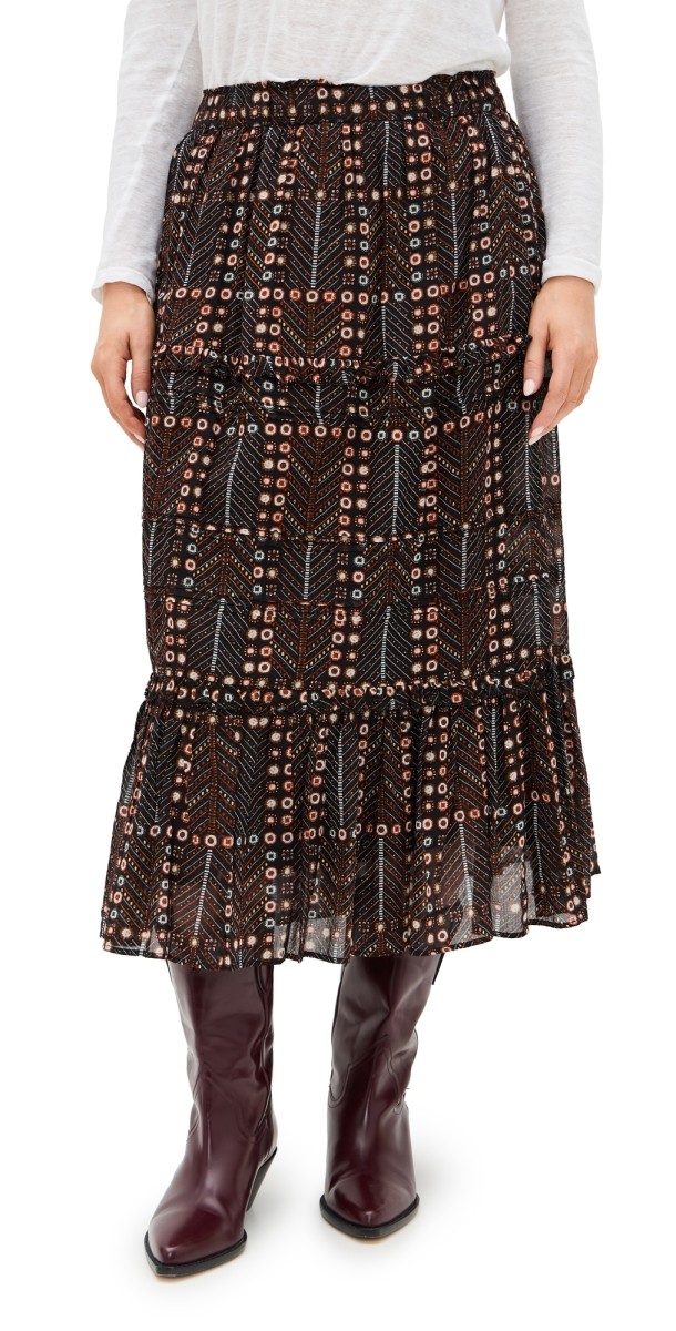 Isabel Marant Étoile Diya Skirt Faded Black