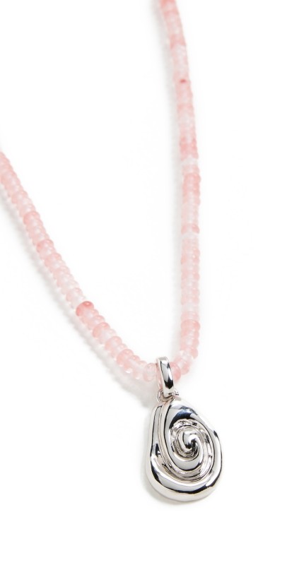 Luv Aj The Coquille Beaded Necklace Silver