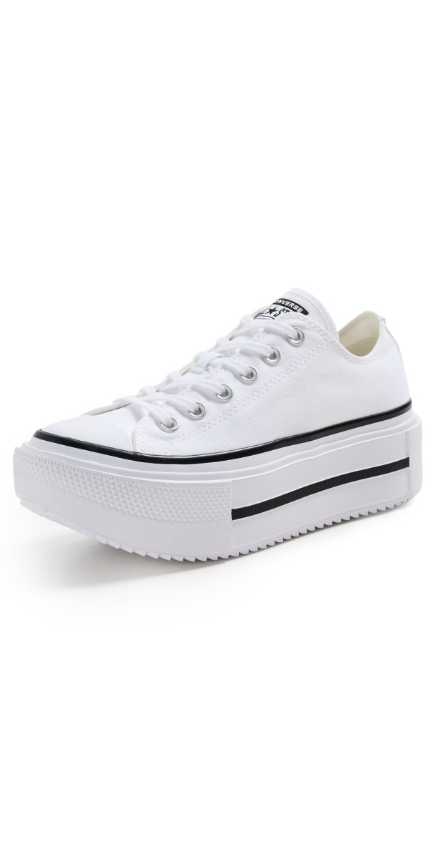 Converse Chuck Taylor All Star Lift Double Stack Sneakers White/Black/White