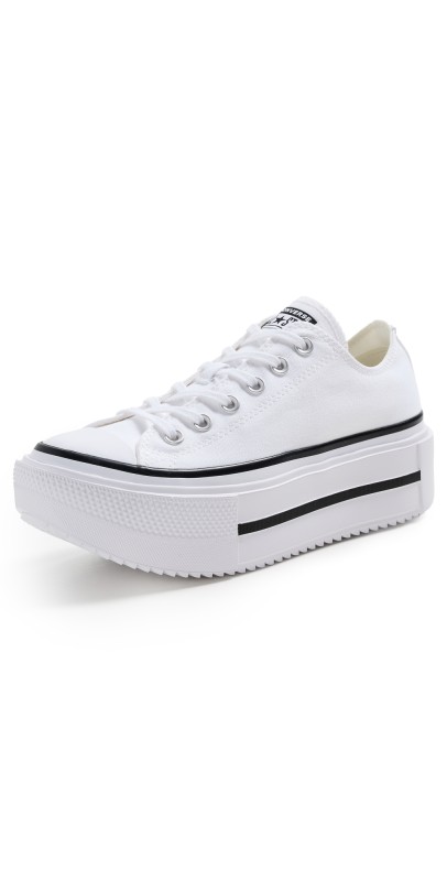 Converse Chuck Taylor All Star Lift Double Stack Sneakers White/Black/White