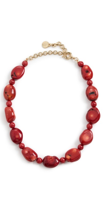 LELET NY Arlo Stone Necklace Red