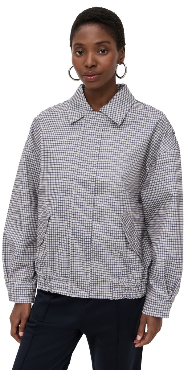 Lioness Kenny Bomber Jacket Cream Check
