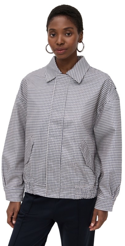 Lioness Kenny Bomber Jacket Cream Check