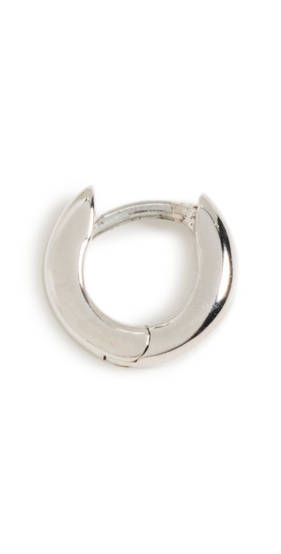 Gorjana Lou Charm Huggie Silver