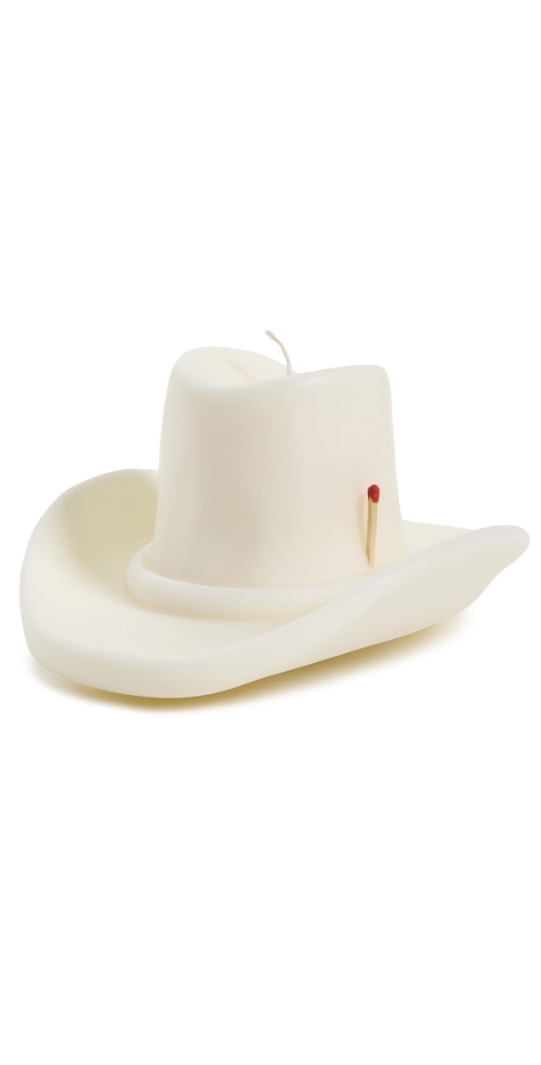 Davie Ocho Candle Co. Belle Star Cowboy Hat Candle Blush