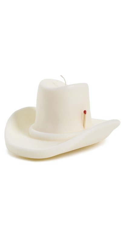 Davie Ocho Candle Co. Belle Star Cowboy Hat Candle Blush