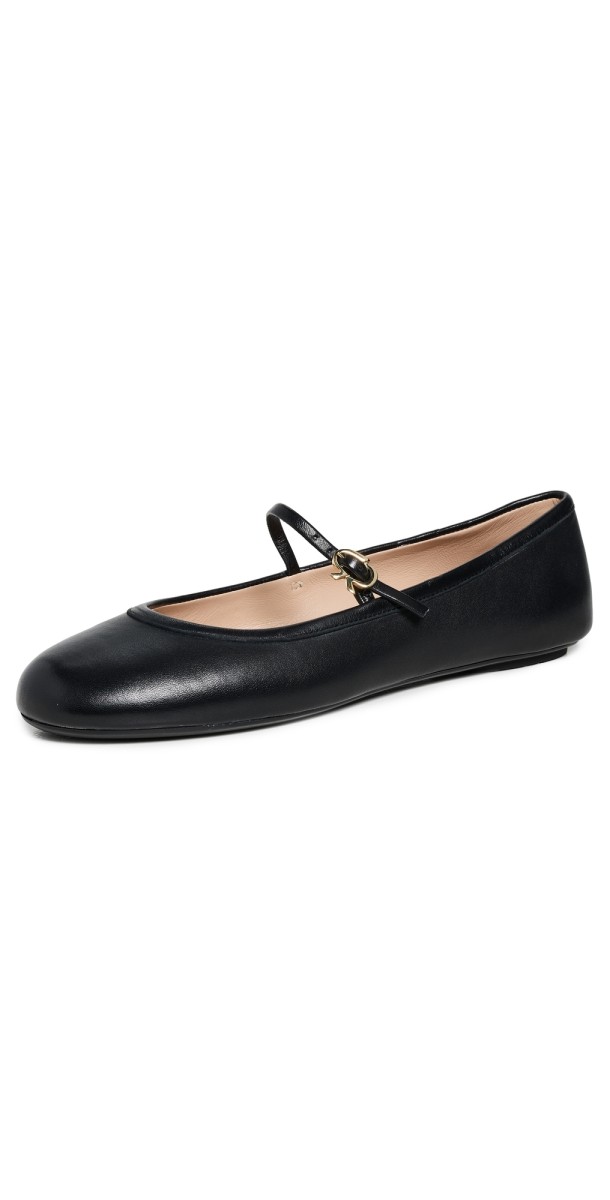 Gianvito Rossi Carla Nappa Flats Black
