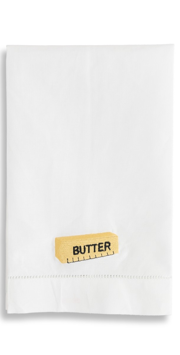 Abbode Butter Tea Towel Whit