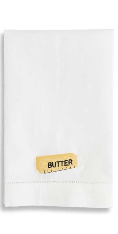 Abbode Butter Tea Towel Whit
