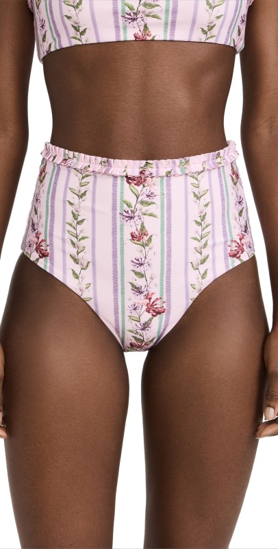 Agua by Agua Bendita Nopal Honeysuckle Bikini Bottoms Multicolor