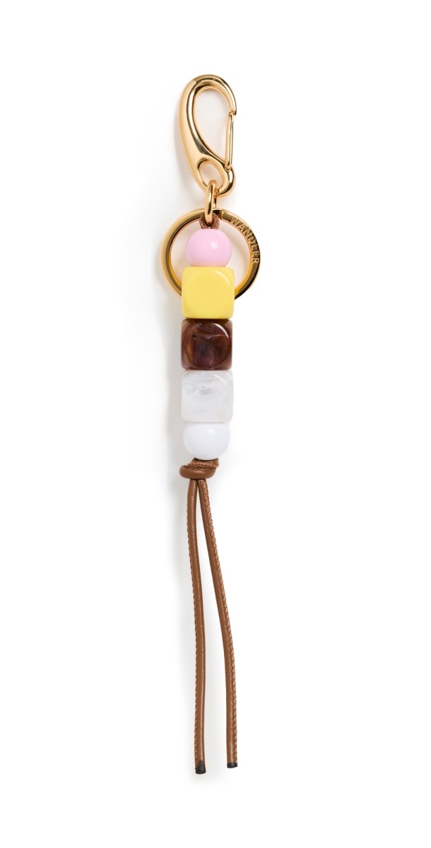 Wandler Bag Charm Beads Rose Petal Mix