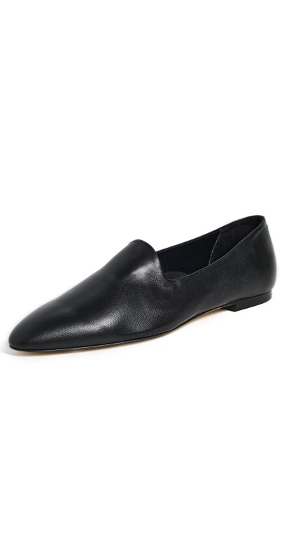 AEYDE Vanna Nappa Leather Flats Black