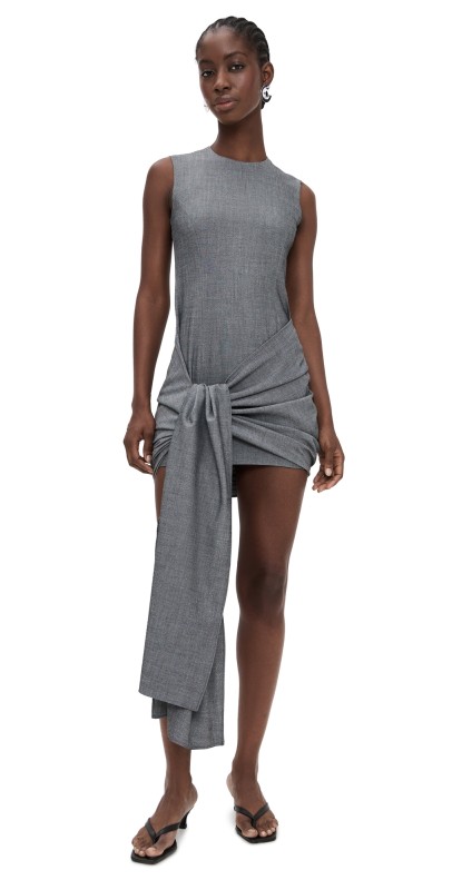 Beaufille Sash Dress Grey Melange