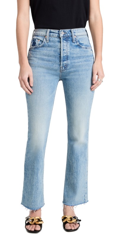 MOTHER The Tripper Flood Fray Jeans Left In The Dust