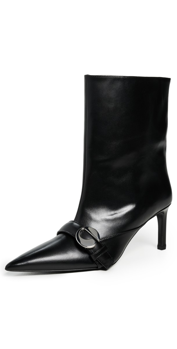 Coperni Ankle Heeled Belt Boots Black