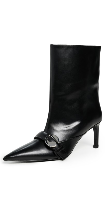 Coperni Ankle Heeled Belt Boots Black