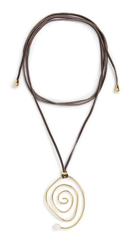 Eliou Espiral Wrap Necklace Gold Plated