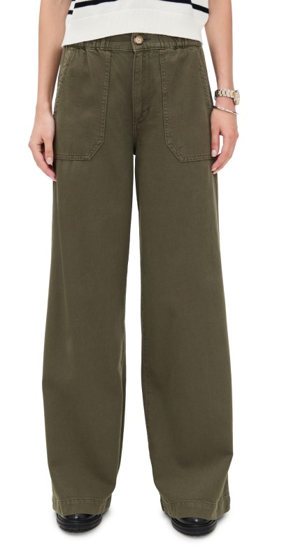 PAIGE Rumi Pants Vintage Dark Chartreuse Vintage Dark Chartreuse