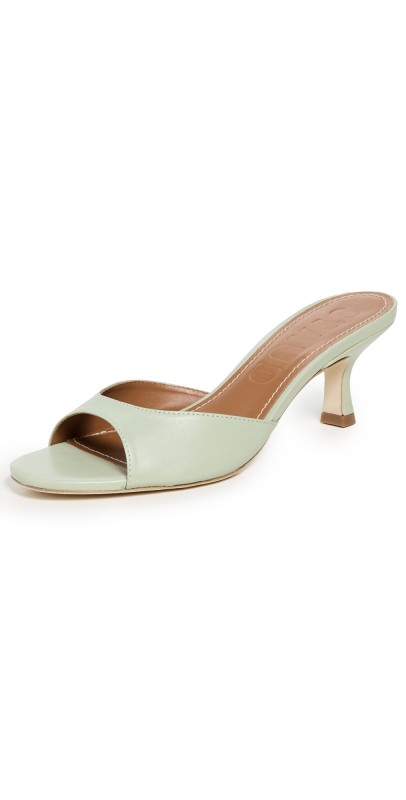 STAUD Brigitte Mules Pale Jade